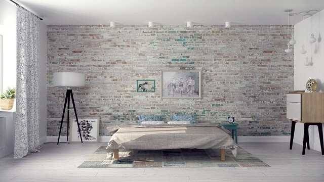 6 Desain Interior Rumah dengan Dinding Batu Bata